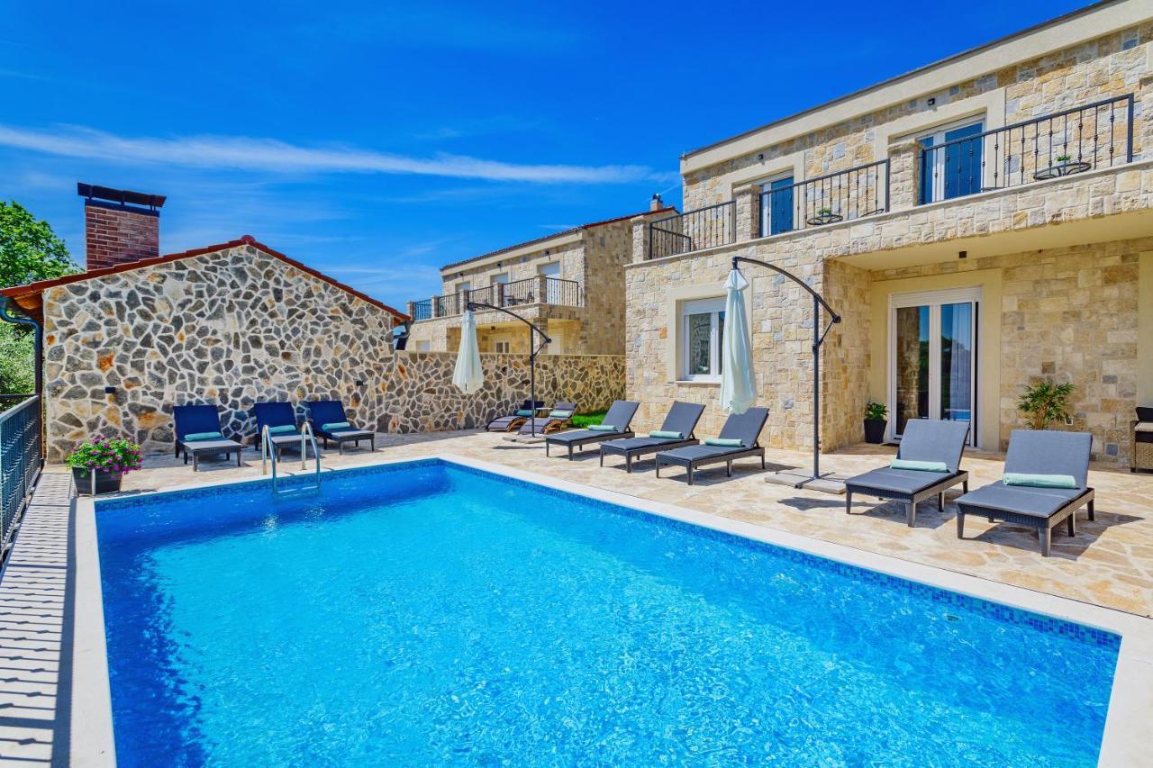 Luxury Stone Villa With Pool - Brisevo Exterior foto